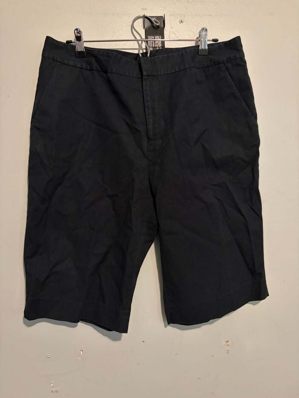 Lauren Ralph Lauren Black 100% Cotton Bermuda Shorts Size 14